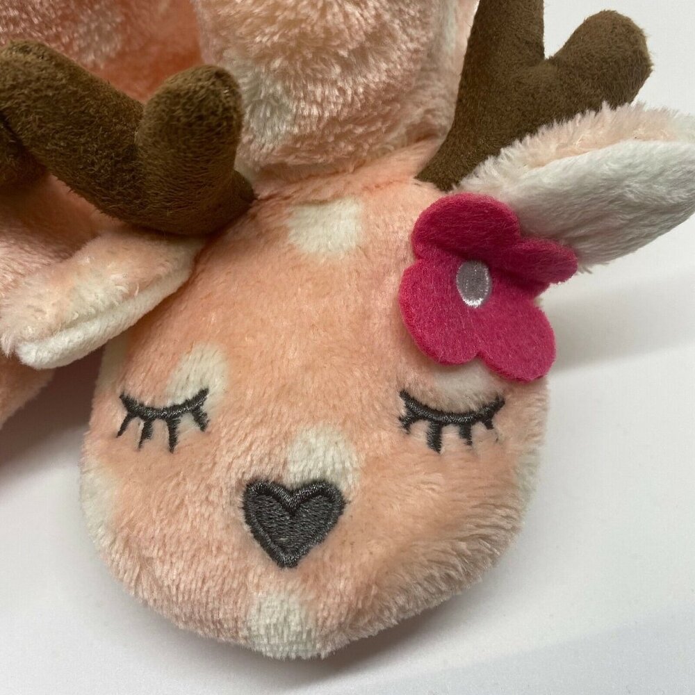 Cat & Jack Toddler Deer Boot Slippers-Pink-Size 4T-5T-NWT - Picture 2 of 7